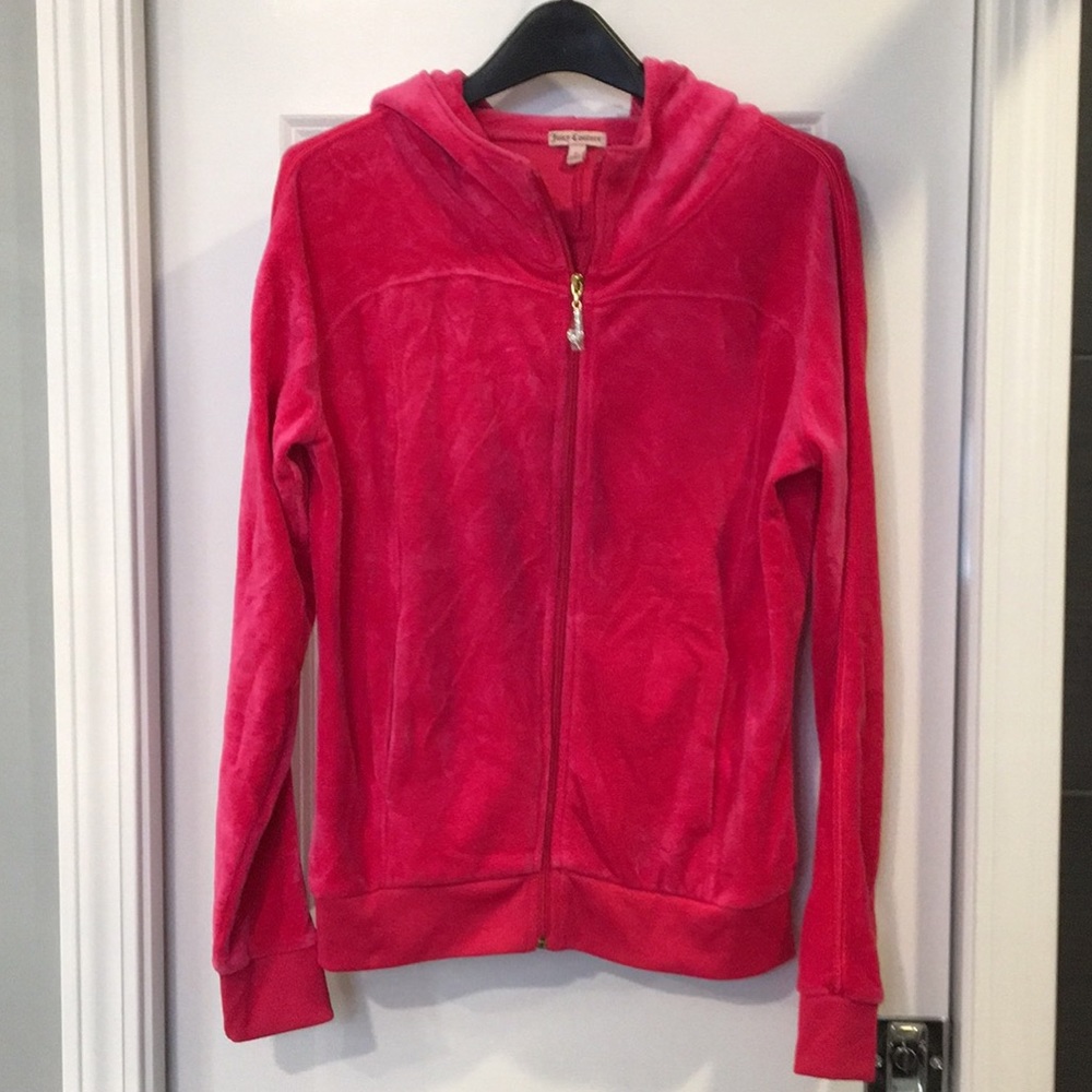 💞Brand new! Juicy Couture Velour Pink Zip Hoodie